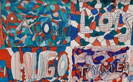 Nos prénoms à la manière de Jean Dubuffet